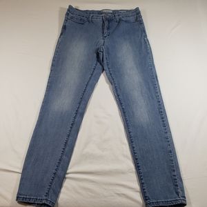 Anne Klein Skinny Ankle Jeans High Rise Missy Medium Wash Stretch Denim …